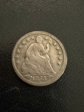 Liberté assise 1855 demi dime F