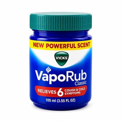 Vicks VapoRub 105ml Cold Cough Nasal Congestion Headache Body Ache Relief