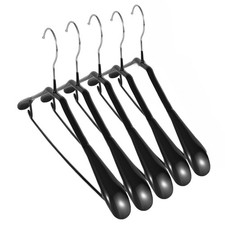 5 Pack Wide Shoulder Hangers Metal Suit Hangers Smooth Soft Gloss Grippy Flexibl 5 Pack Wide Shoulder Hangers Metal Suit Hangers Smooth Soft Gloss Grippy Flexibl