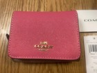 Coach C4527 Colorblock Signature Small Trifold Wallet Confetti Pink Mango NWT — photo 2