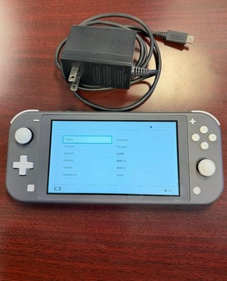 Nintendo Switch Lite Gray Handheld System w/ Original Charger
