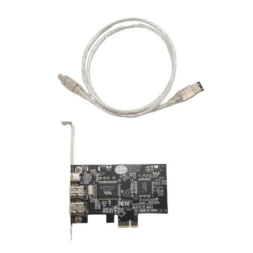 PCI Express x1 PCI-E FireWire 1394a IEEE1394 Controller Card 3 Port For3888