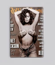 JANET JACKSON / ROLLING STONE - 2"x3" POSTER MAGNET (retro magazine 90s