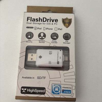 1 Flash Drive Dual Storage for iOS & PC 128GB