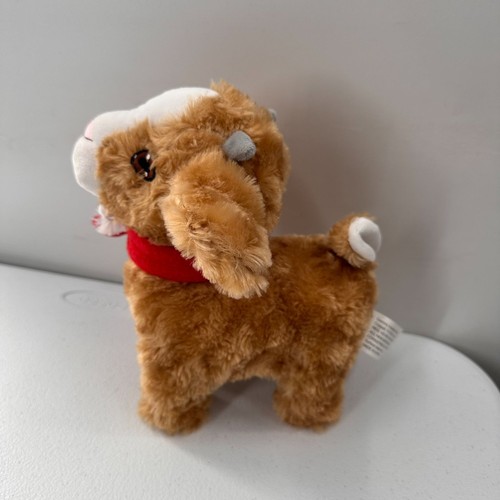 Gemmy Animated Plush Goat Toy Christmas Red Scarf Singing Screaming Holiday - Picture 11 of 11