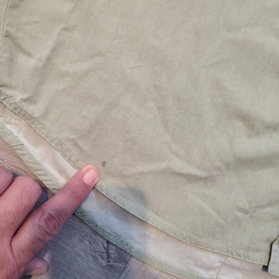 VTG Exofficio Vented Shirt Long Sleeve Medium Green Mens Safari Hiking GorpCore - Image 4 of 4