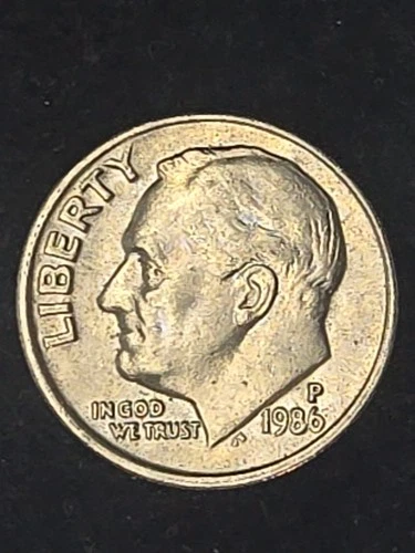 1986 P Roosevelt Dime Circulated