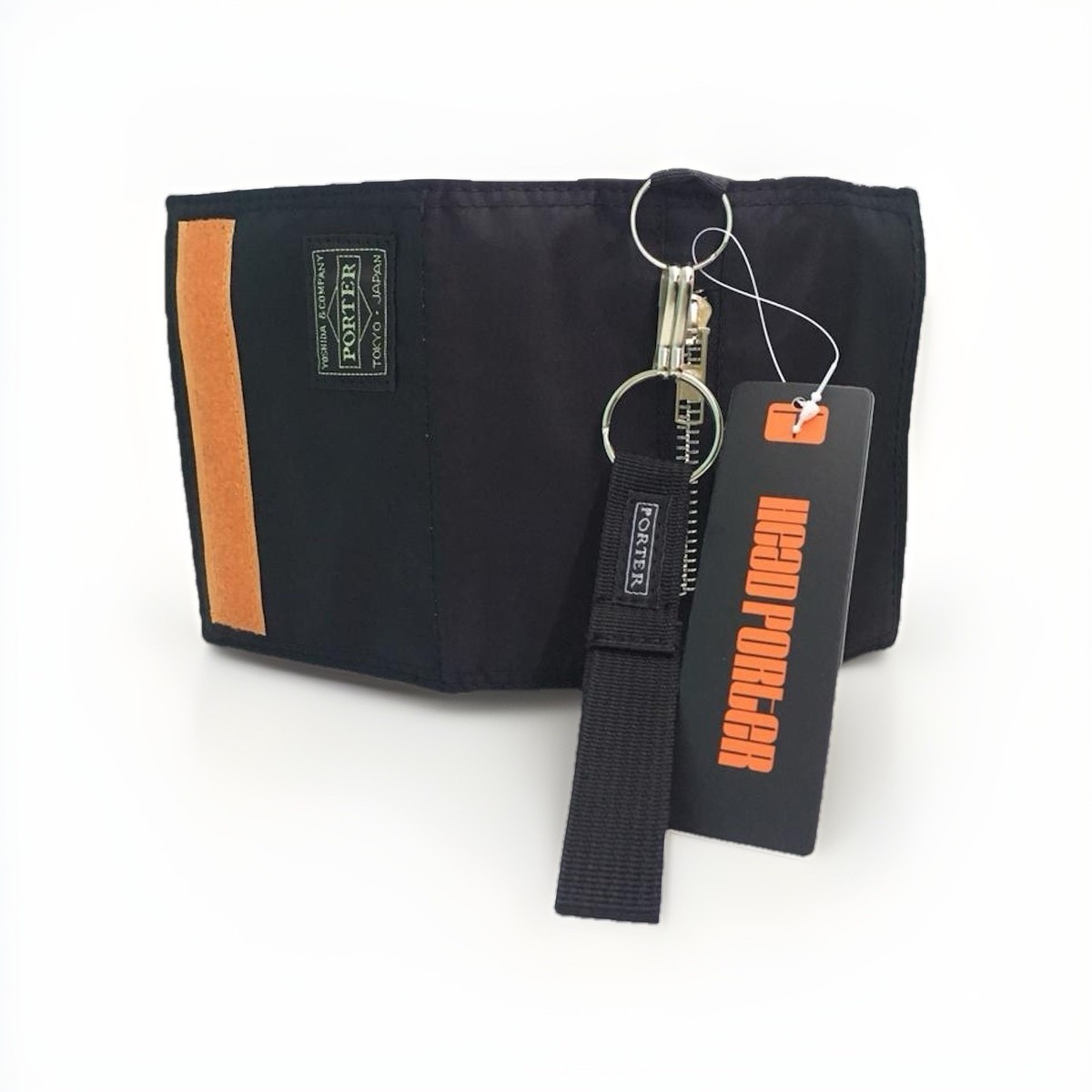 Head Porter Yoshida Co 1st Generation Capsule Trifold Wallet Black