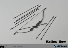 1/6 Scale Recurve Bow and Arrow Weapon Model for 12" Scene Action Figure