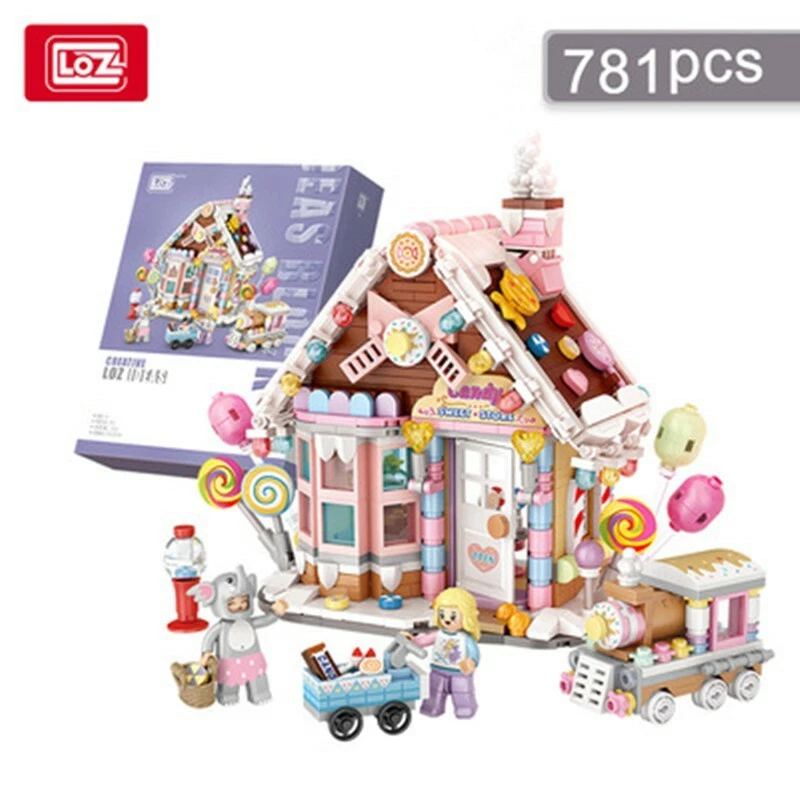 Street View Christmas Candy House LOZ Diamond Building Blocks iBlock 1224 - Image 3 of 4