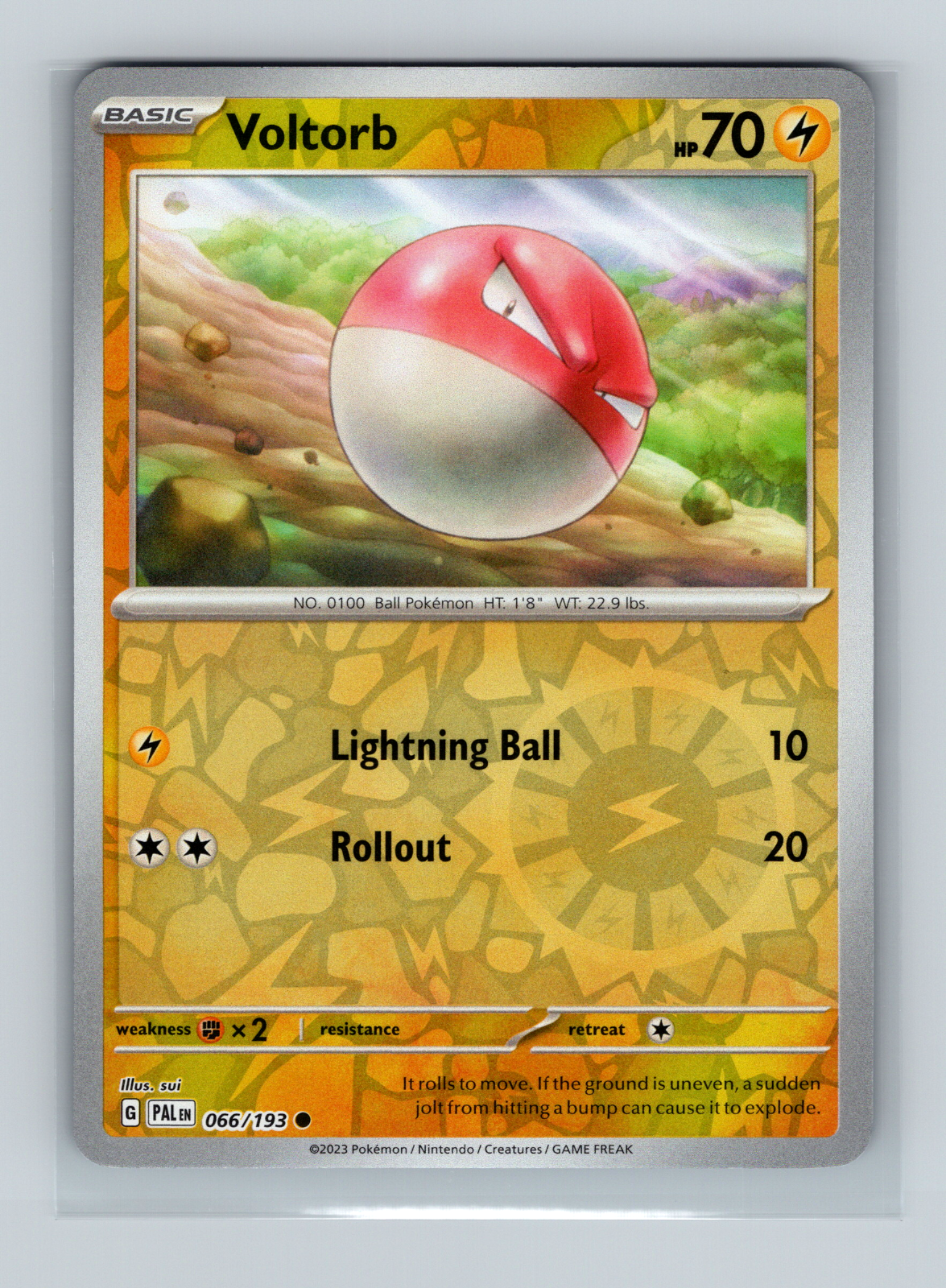 Voltorb (#47/168)  RedZone Card Game