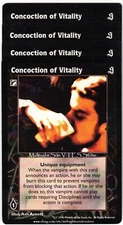 Concoction of Vitality x4 The Sabbat V:TES VTES Vampire CCG