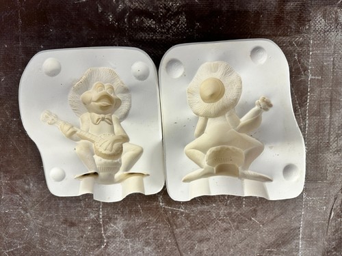 VINTAGE KIMPLE CERAMIC MOLD #2788 BANJO FROG 5 1/2"T - 第 6/11 張圖片