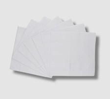  25 Club Room Men's White Solid Cotton 7 Pack Square Handkerchief