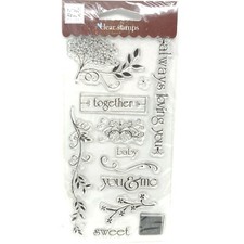 UPC 020335000124 product image for Together Forever Clear Acrylic Stamp Set12 Pc by Heidi Grace 