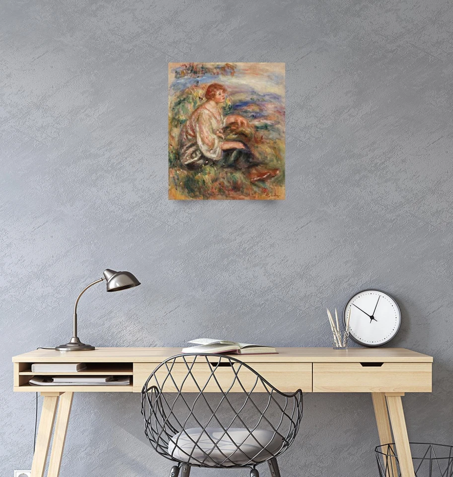 Blusa de mujer en tul pintura por Renoir arte clásico impresión de póster, tipo de imagen Foto 3 de 4