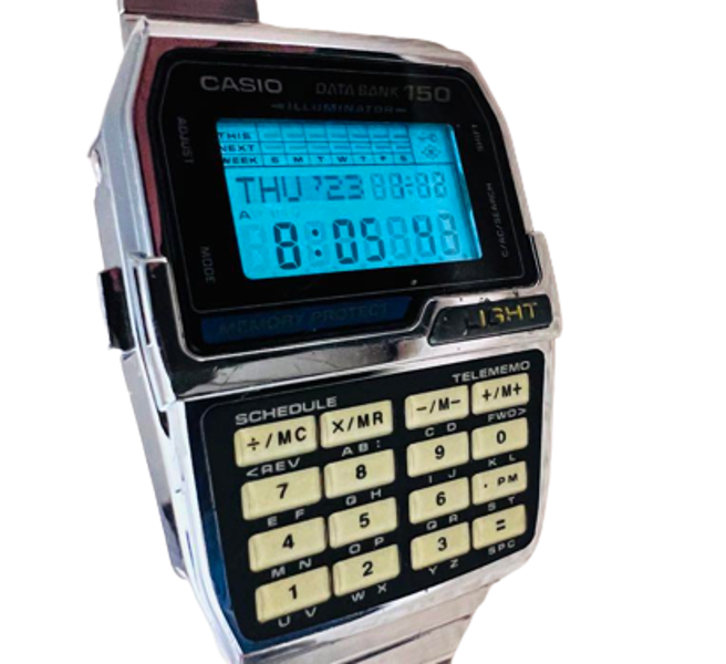 Casio Retro Watch Reloj Casio 90s Casio DBC-1500 Data Bank Men's