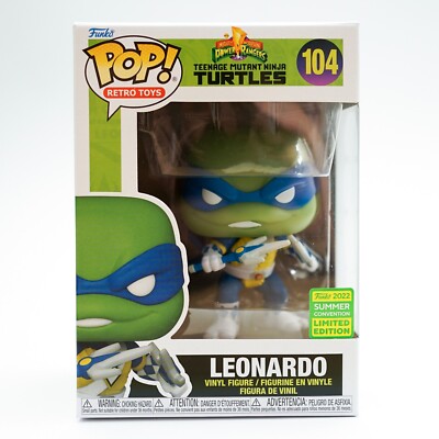 Funko Pop Retro Toys Teenage Mutant Ninja Turtles Leonardo Summer Convention 104