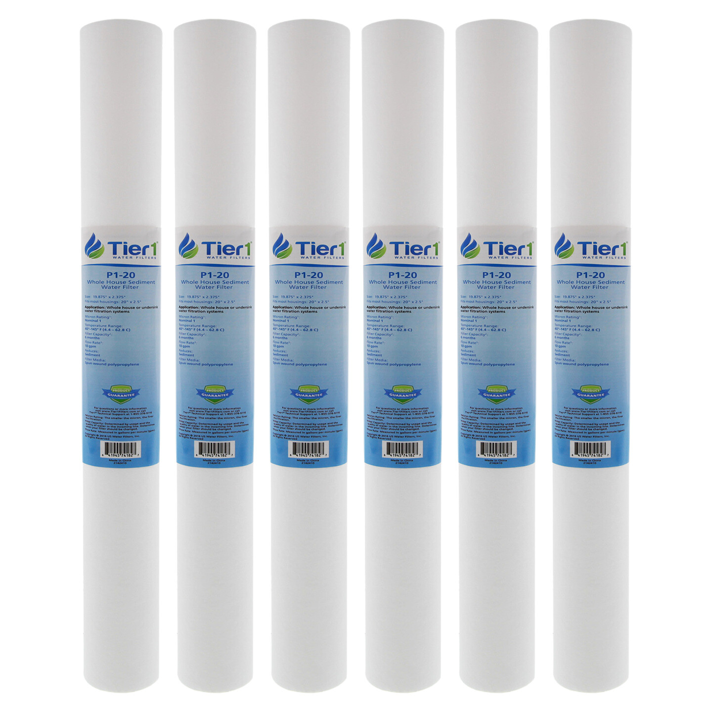 20x2.5 Inch 1 Micron Purtrex PX01-20 Polypropylene Sediment 