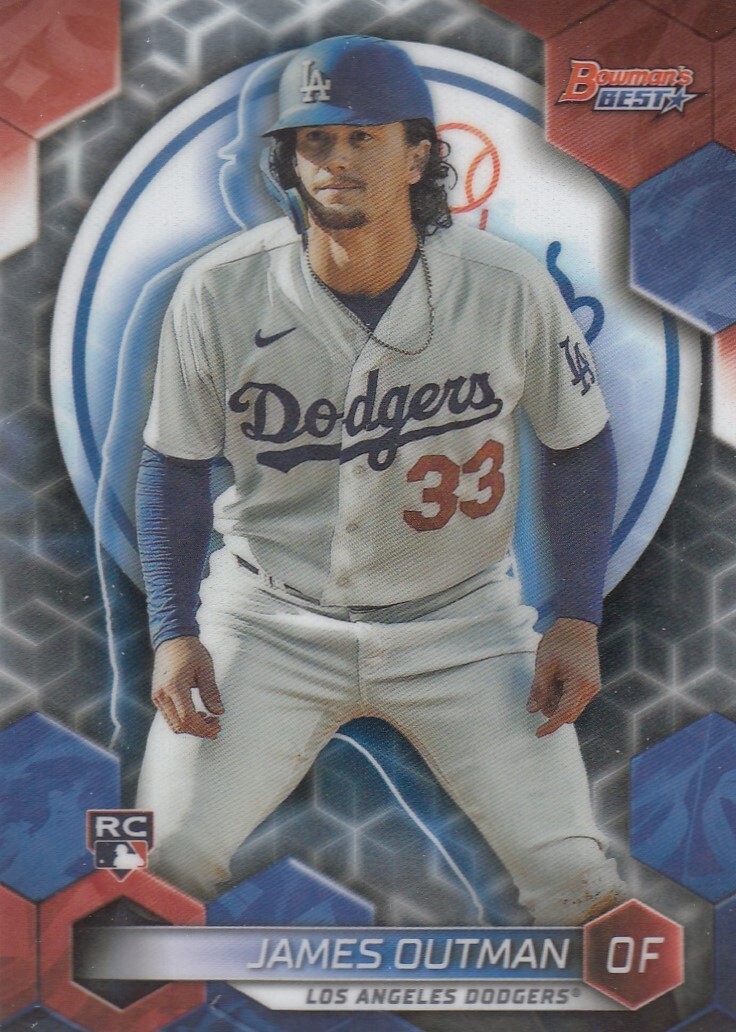 JAMES OUTMAN BOWMANS BEST ROOKIE CARD RC LOS ANGELES DODGERS #63 2023 23