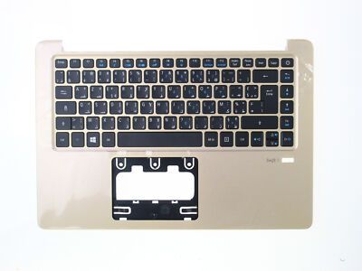 Acer Swift SF314-51 Palmrest Gehäuse Tastatur Gold AZERTY Arabic 6B.GKKN5.010
