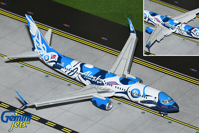 Gemini Jets 1:200 Alaska 737-800 Salmon People Flaps Down G2ASA1246F IN STOCK