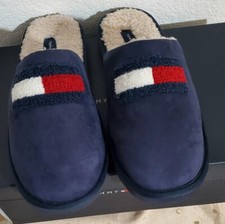 NWT/ TOMMY HILFIGER WILLIAM 2 DARK BLUE MEN'S SUEDE HOUSE SLIPPER- 7M