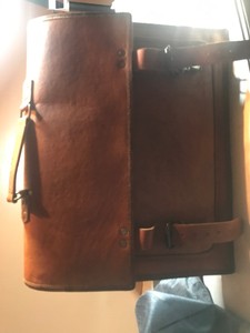komal's passion leather messenger bag