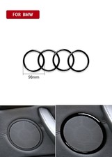 Piano Black Door Speaker Horn Cover Ring Trim...