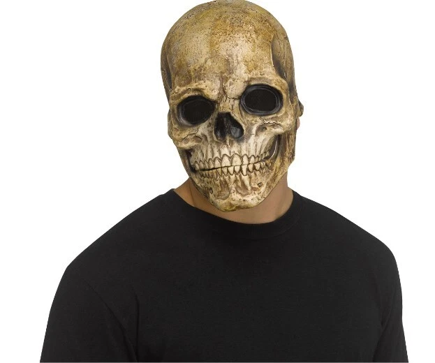 Mouth Moving Skull Mask - Latex - Costume Accessory - One Size - 2 Colors - Image 4 of 4