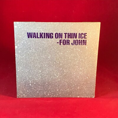 YOKO ONO Walking On Thin Ice 1981 UK 7'' vinyl single + INSERT John Lennon 45