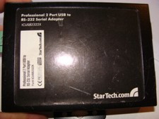 Star Tech Professional 2 Port USB to RS-232 Serial Adapter P/N ICUSB2322X