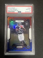 TYJAE SPEARS 2023 Prizm RC Red White Blue #396 PSA 10 Titans LOW POP