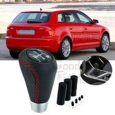 For Audi A3 A4 A6 S4 Tt 5 Speed Manual Leather Car Gear Stick Shift Knob Shifter For Audi A3 A4 A6 S4 Tt 5 Speed Manual Leather Car Gear Stick Shift Knob Shifter