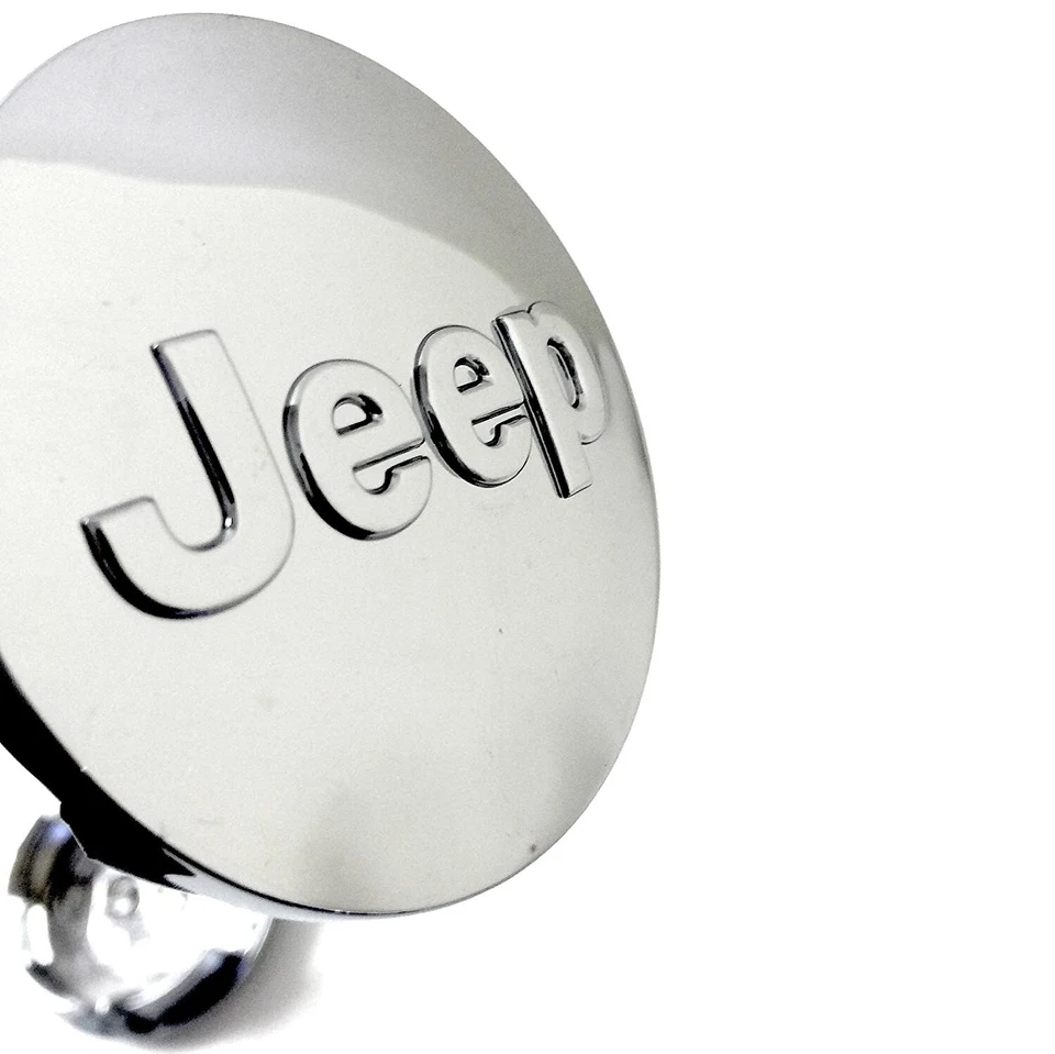 4 Tappi Coprimozzo Cerchi Lega per Jeep Renegade Wrangler Cherokee 63mm Cromati - Immagine 2 di 2