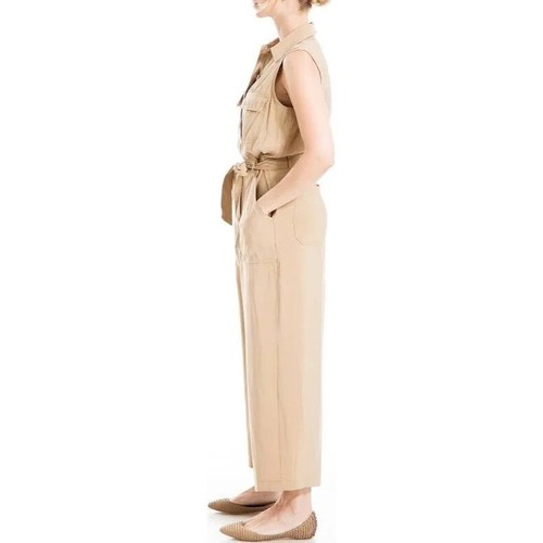 Max Studio womens Belted khaki Utility Jumpsuit Size XS - Picture 2 of 10