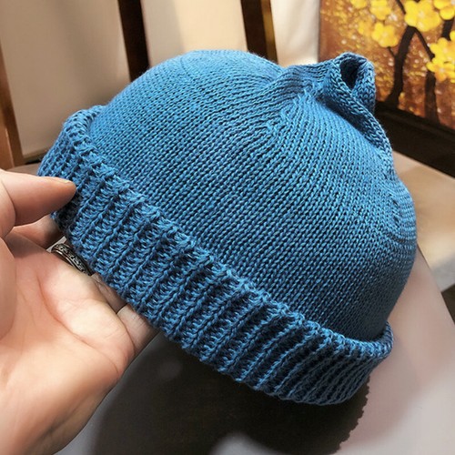 Women Men Knitted Hat Beanie Skullcap 