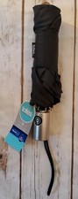 NWT Totes 43" Push Button Open/ Close Black Umbrella
