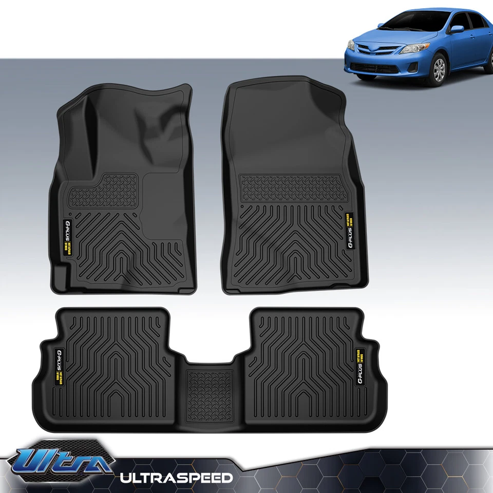 Compatível com 09-13 Toyota Corolla/matrix 98531 TPE tapetes de assoalho para todas as condições climáticas forro de 2 fileiras - Imagem 2 de 4