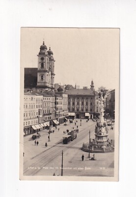 2715) Ansichtskarte AK LINZ a. d. DONAU Platz des 12. November STRAßENBAHN 1926