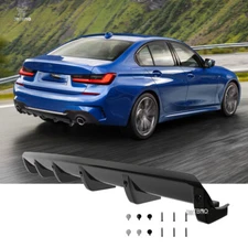 Car Rear Bumper Diffuser Spoiler Lip Kit Gloss Black For 3 Series 320i 330i 330e