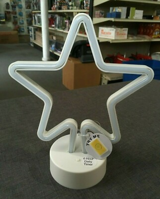 Room Essentials LED Neon Figurine 10'' Battery Operated Star with USB Cable 