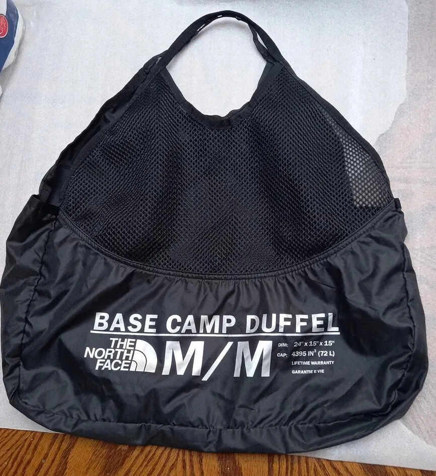 The North Face Base Camp Duffel Black Bag Size M (72 L ) GC | eBay