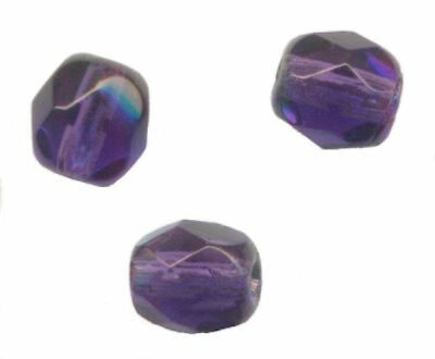 100 PERLES FACETTES DE BOHEME 3 mm BLUE ZIRCON port gratuit