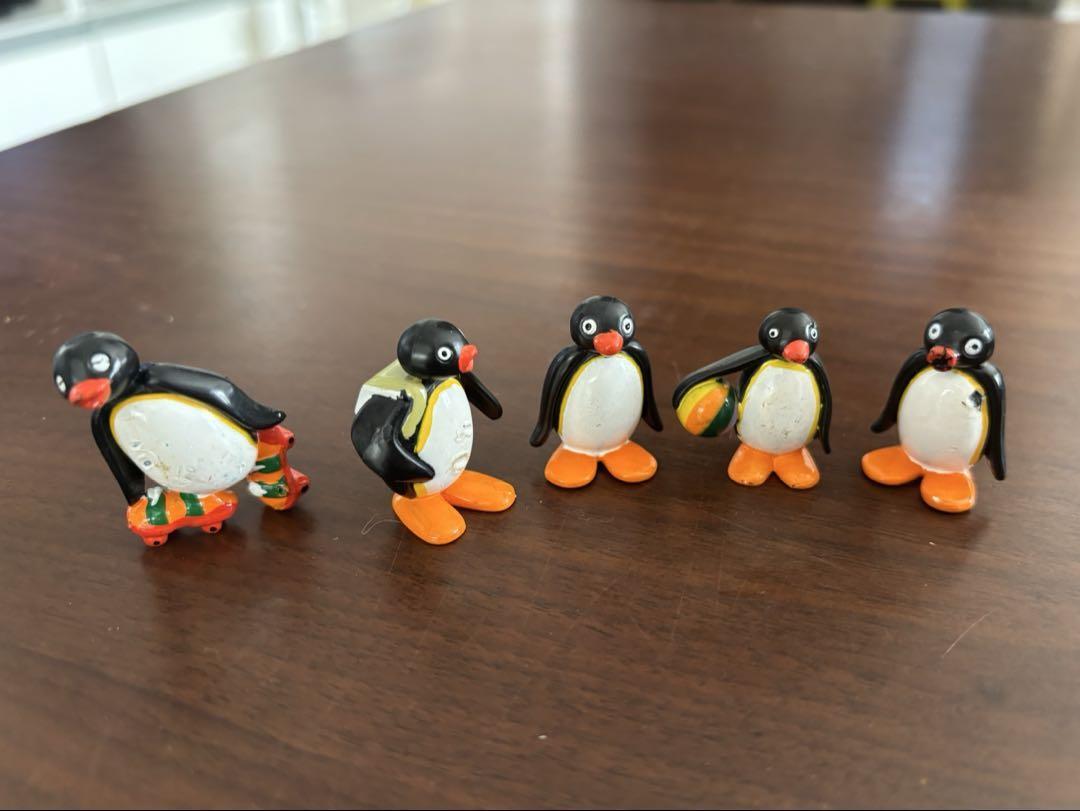 Pingu Mini Figure Vintage Retro Set of 5 from Japan Very