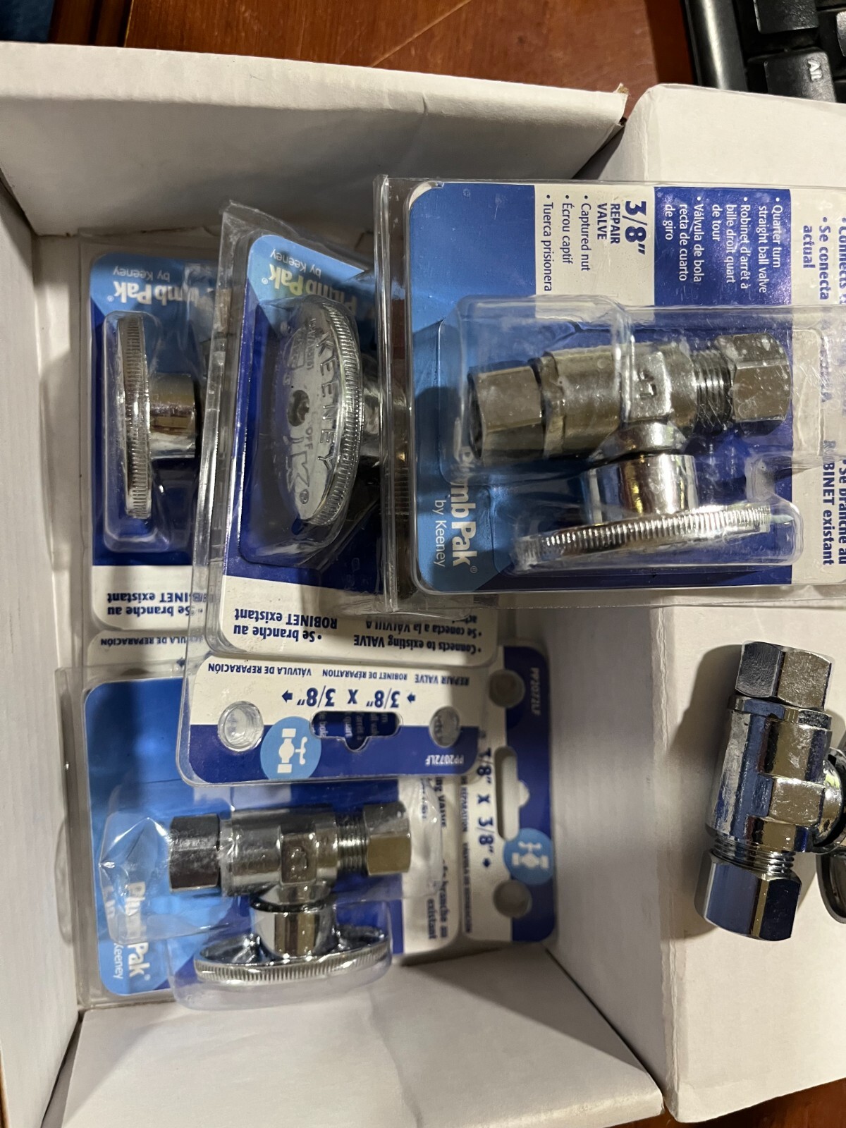 Adda Vale Plumb Pak PP2072LF Chrome Brass Repair Valve 3/8 x 3/8 Comp. (ADD A ...