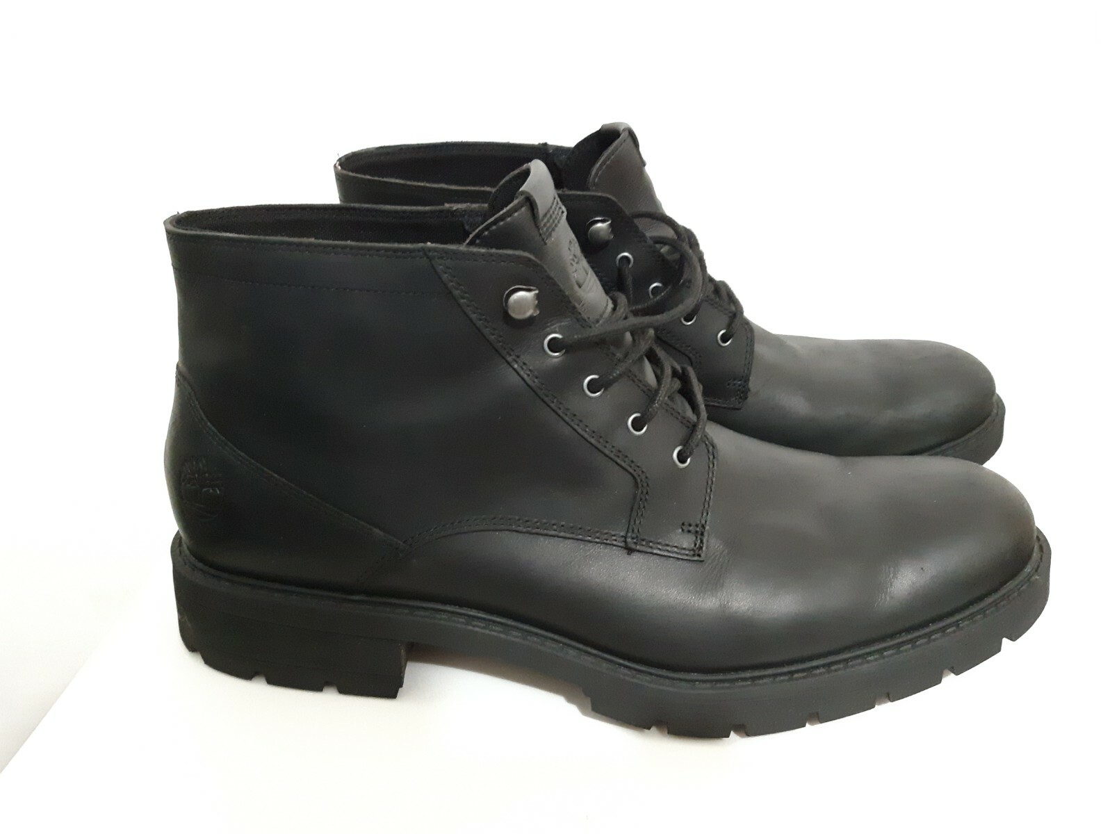 TIMBERLAND MEN'S ELMHURST WATERPROOF CHUKKA BOOT BLACK FULL GRAIN A24P4