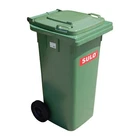 SULO waste bin waste bin waste container waste bin 120 litre colour green ash bucket