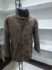 SHEARLING montone (mod. aviatore) usato PRE-OWNED uomo man tg.52 marrone XXR123L
