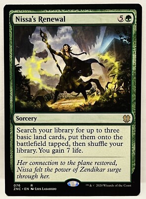 MTG-Nissa's Renewal #76 [Zendikar Rising Commander]-Regular-NM